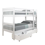Austin Mission over Bunkbed with Dual Underbed Drawers