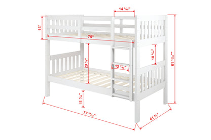Austin Mission Twin over Twin Bunkbed