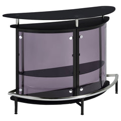 Gabinete para vinos y bar de casa con tapa de vidrio independiente Amarillo