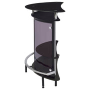 Gabinete para vinos y bar de casa con tapa de vidrio independiente Amarillo