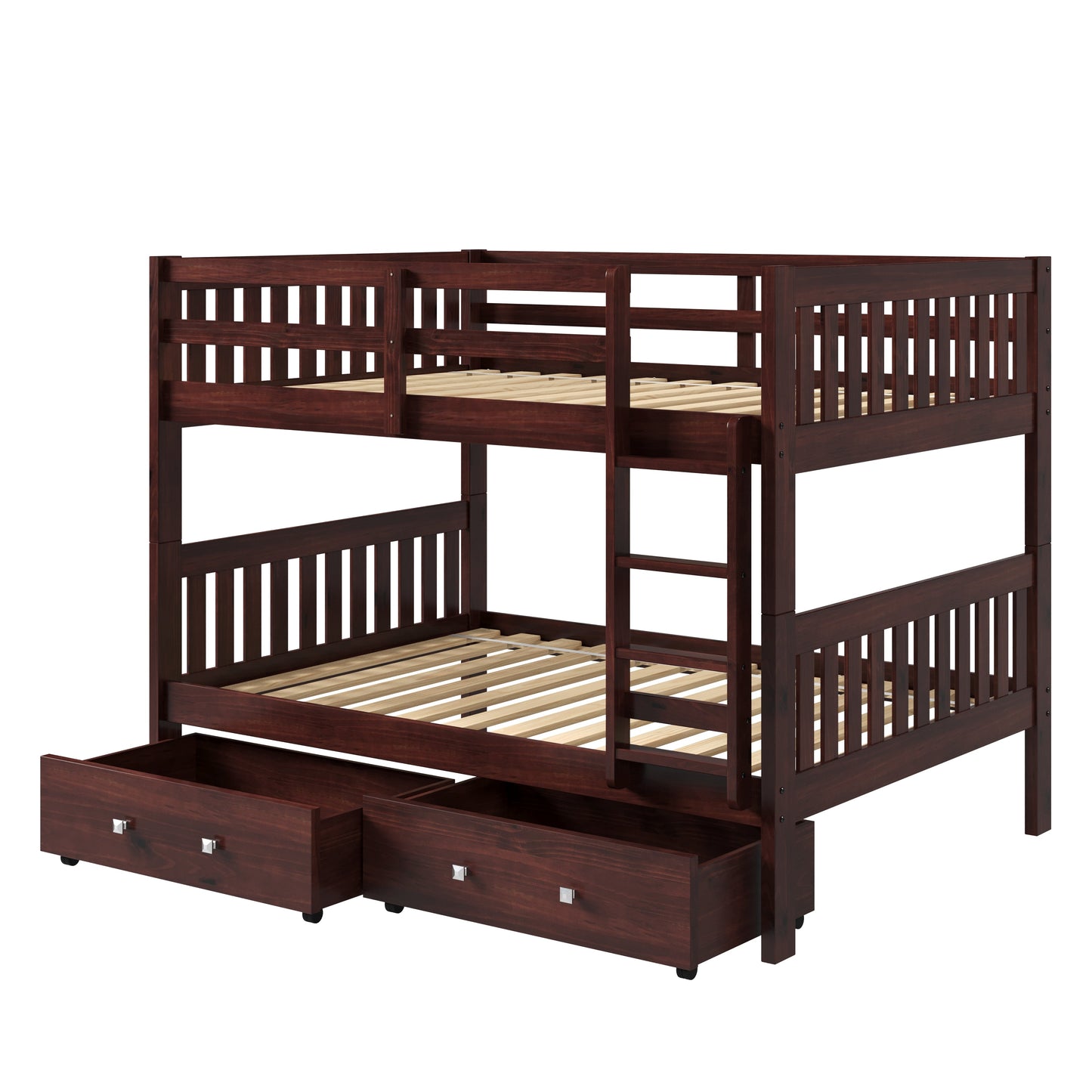 Austin Mission Full over Full Bunkbed with Dual Underbed Drawers