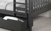 Austin Mission Full over Full Bunkbed with Dual Underbed Drawers