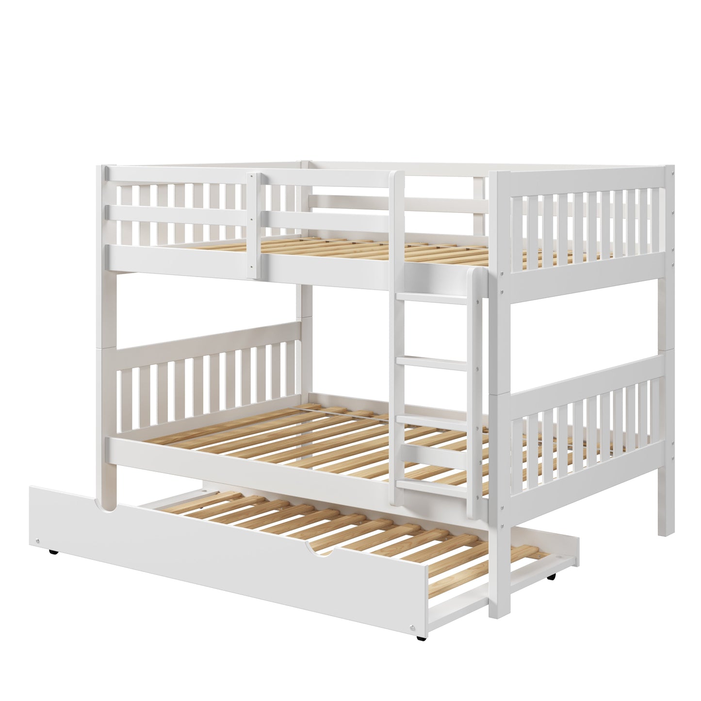 Austin Mission Full over Full Bunkbed with Twin Trundle Bed