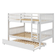 Austin Mission Full over Full Bunkbed with Twin Trundle Bed