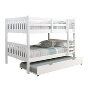 Austin Mission Full over Full Bunkbed with Twin Trundle Bed