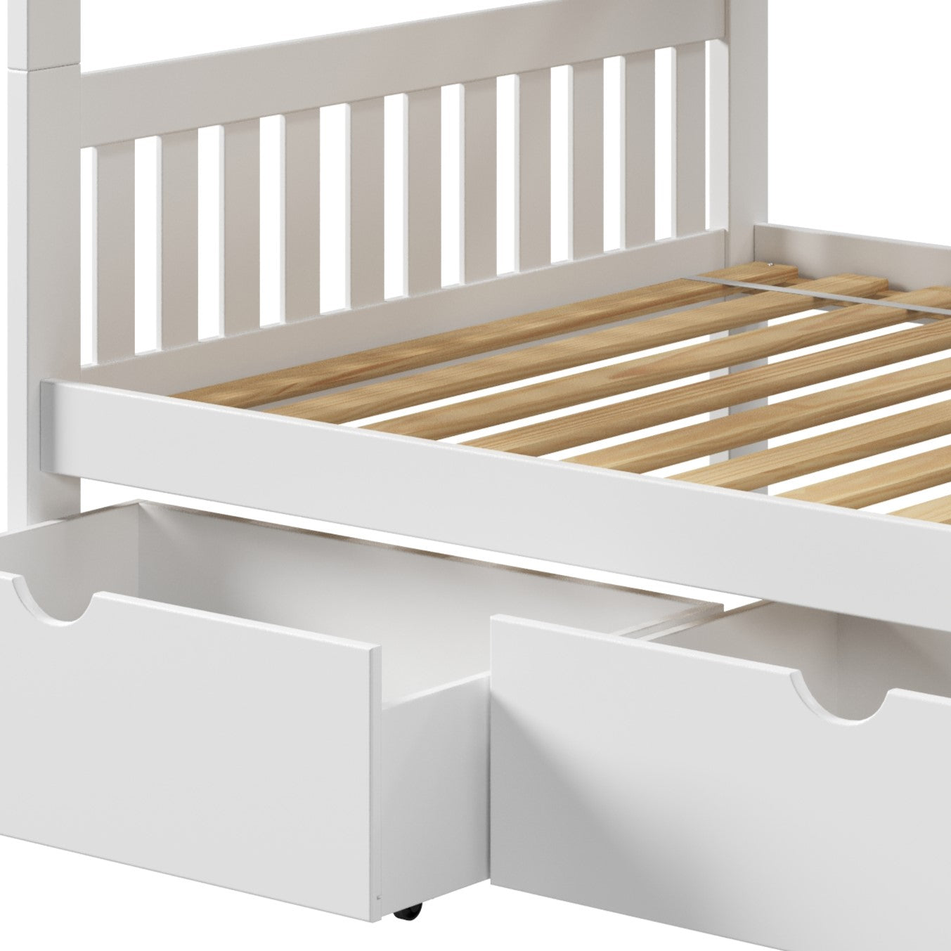 Austin Mission Full over Full Bunkbed with Dual Underbed Drawers