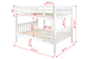 Austin Mission Full over Full Bunkbed