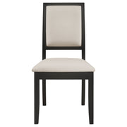 Louise Rectangular Extension Leaf Dining Set Black
