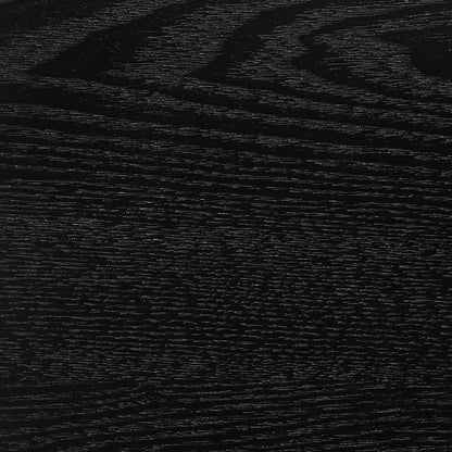 Mesa de comedor rectangular Louise de 78 pulgadas con hojas extensibles, color negro