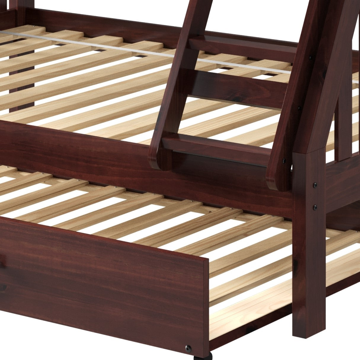 Austin Mission Twin over Full Bunkbed with Twin Trundle Bed