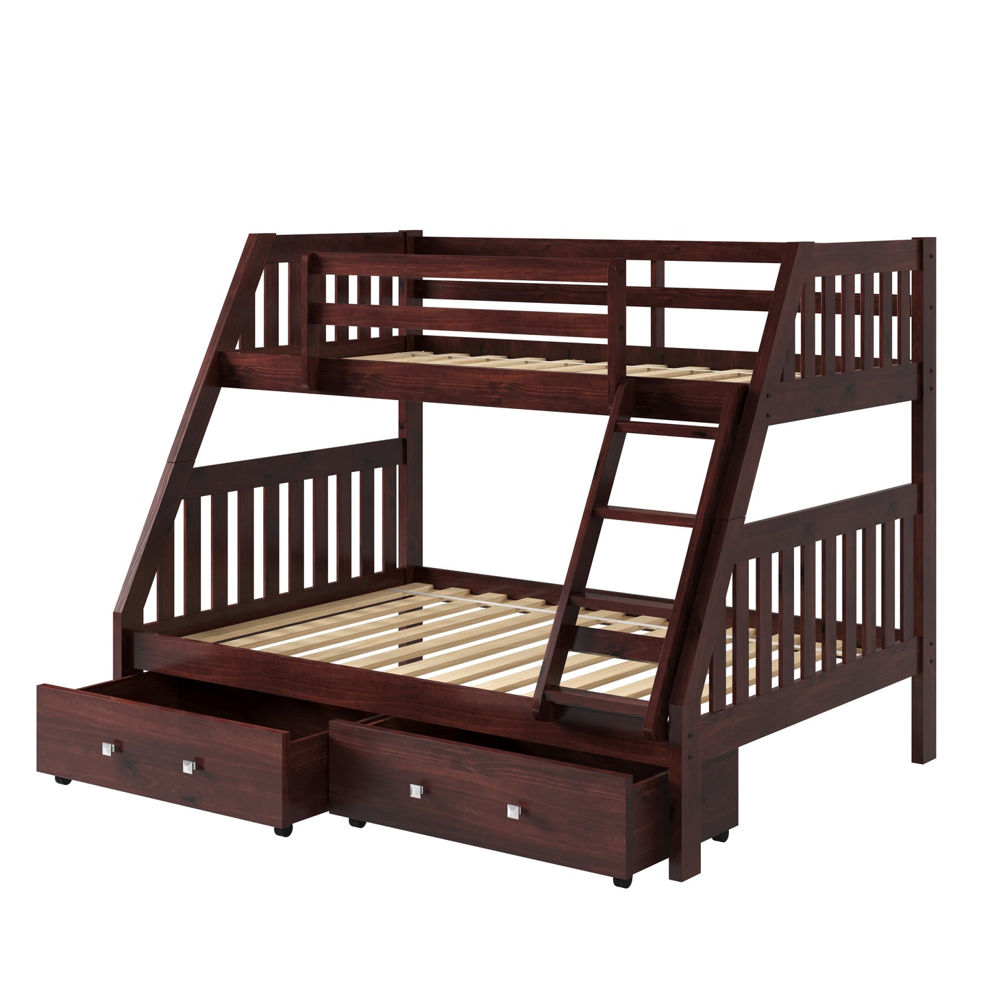 Austin Mission Twin over Full Bunkbed with Dual Underbed Drawers