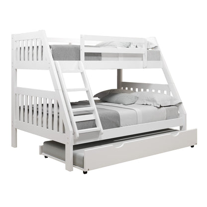 Austin Mission Twin over Full Bunkbed with Twin Trundle Bed