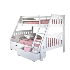 Austin Mission Twin over Full Bunkbed with Dual Underbed Drawers
