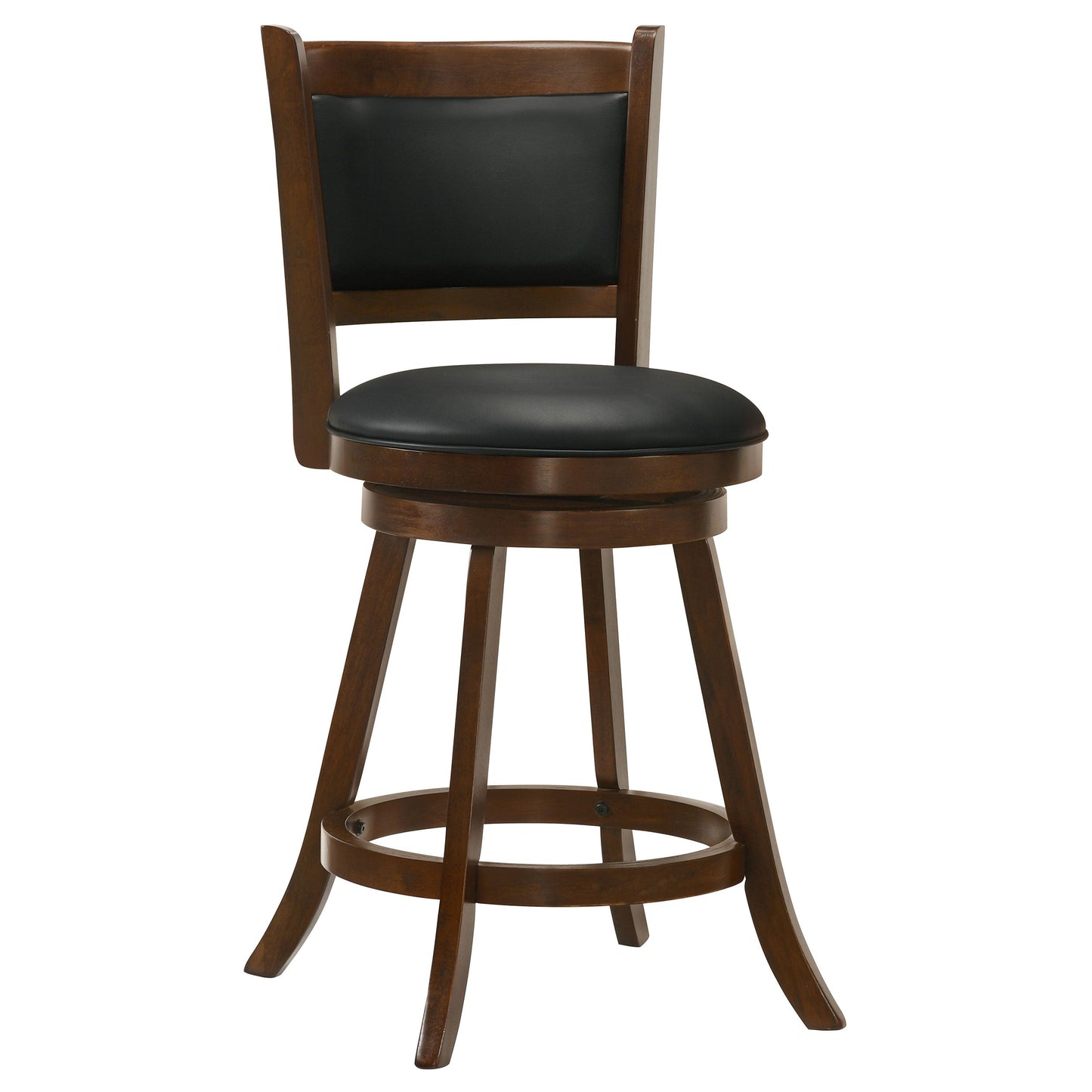 Silla de bar giratoria tapizada Broxton color castaño (juego de 2)