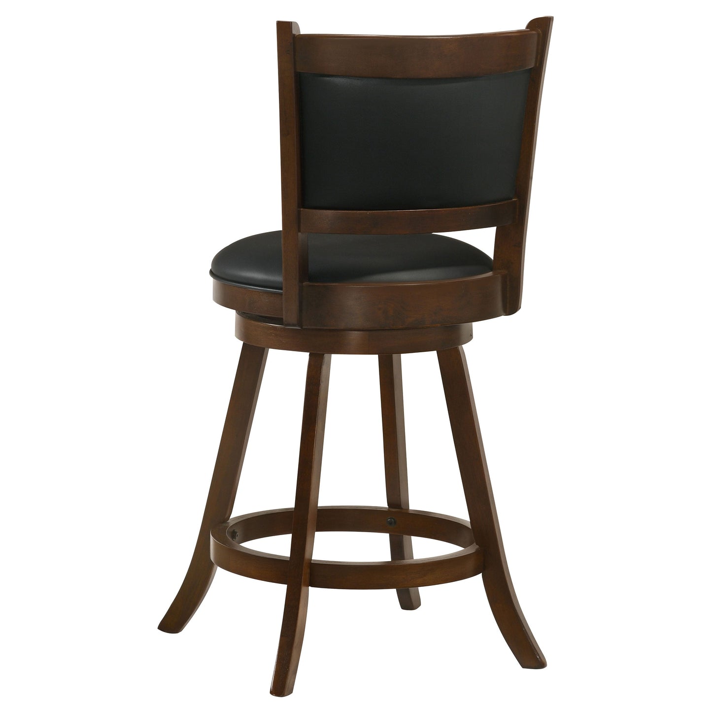 Silla de bar giratoria tapizada Broxton color castaño (juego de 2)