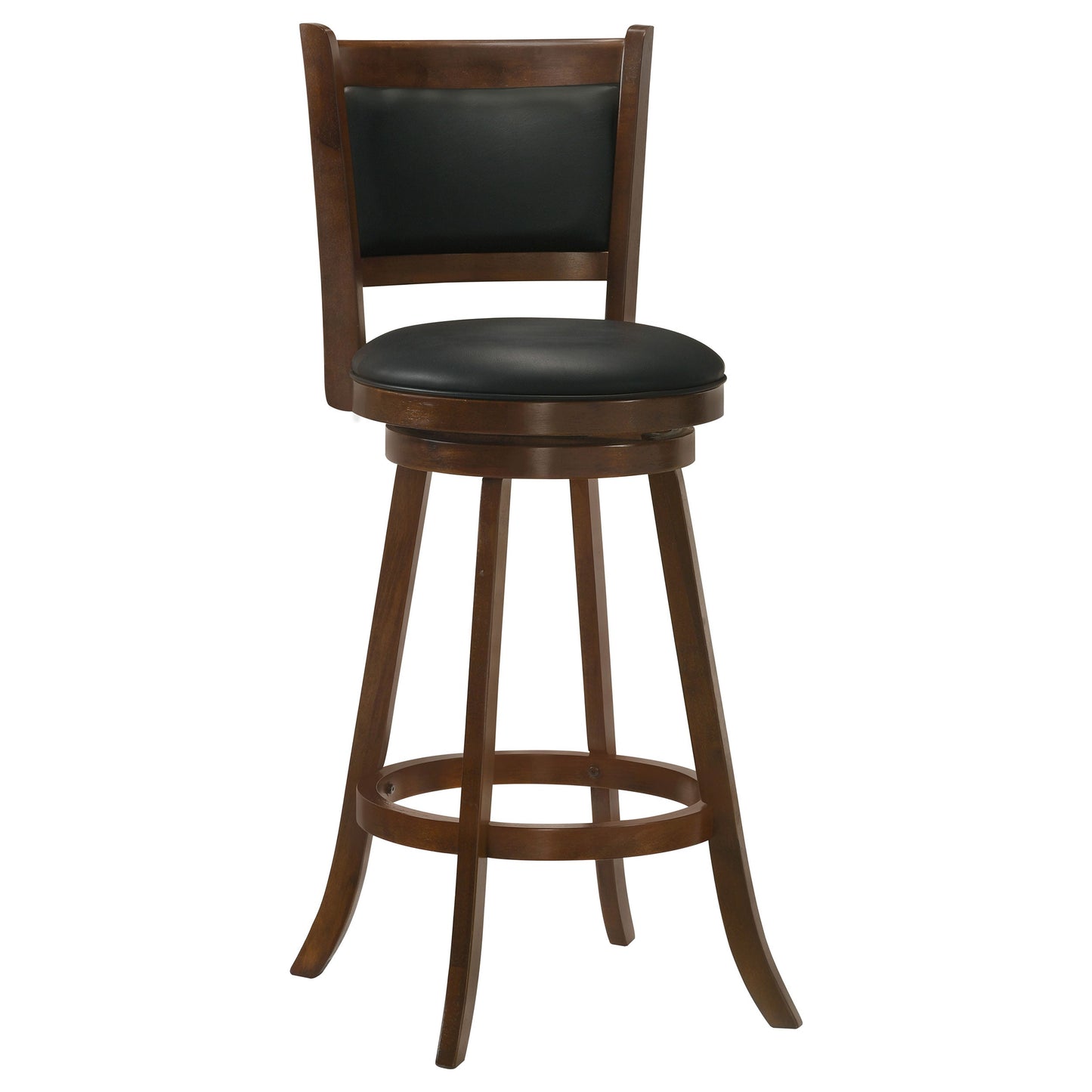Silla de bar giratoria tapizada Broxton color castaño (juego de 2)