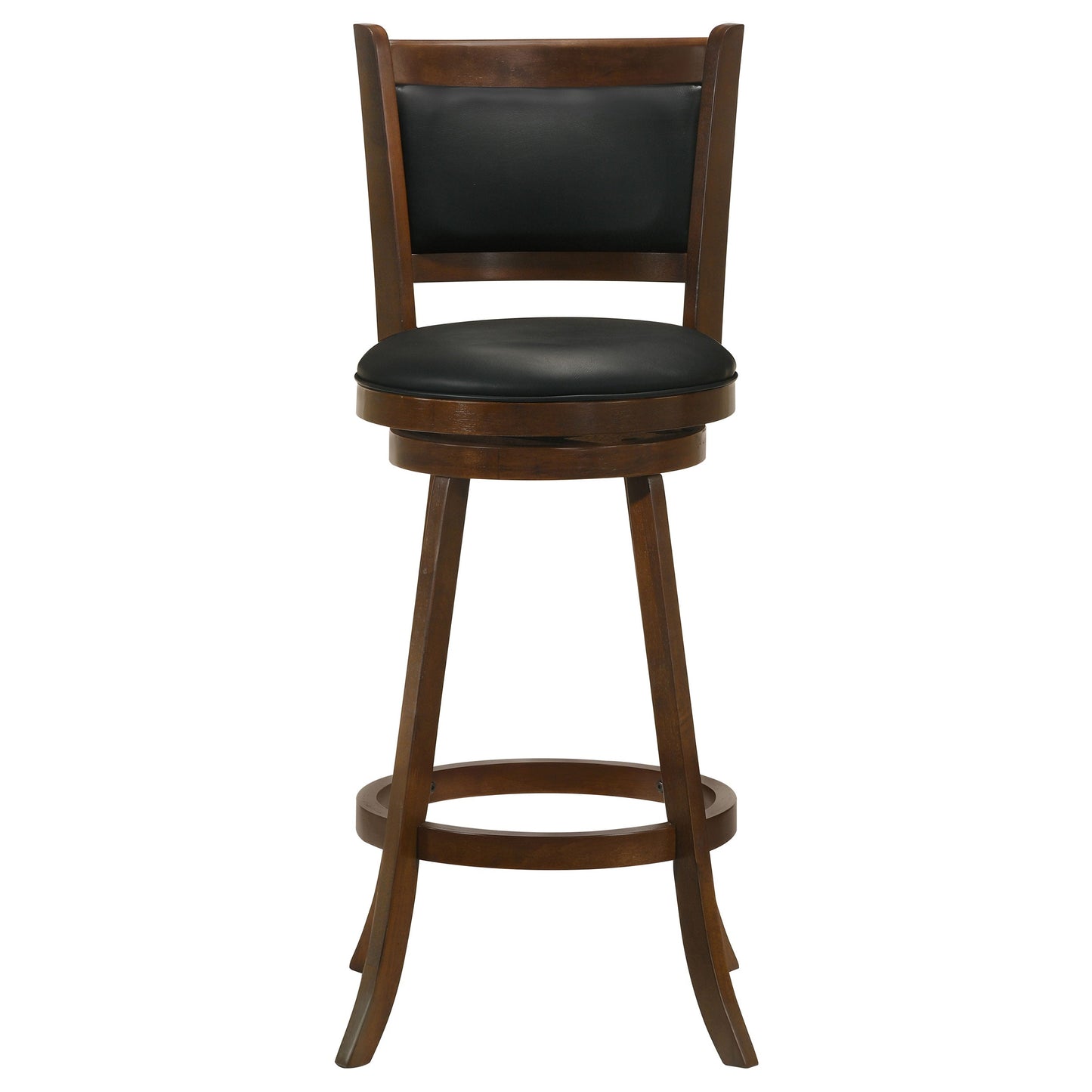 Silla de bar giratoria tapizada Broxton color castaño (juego de 2)