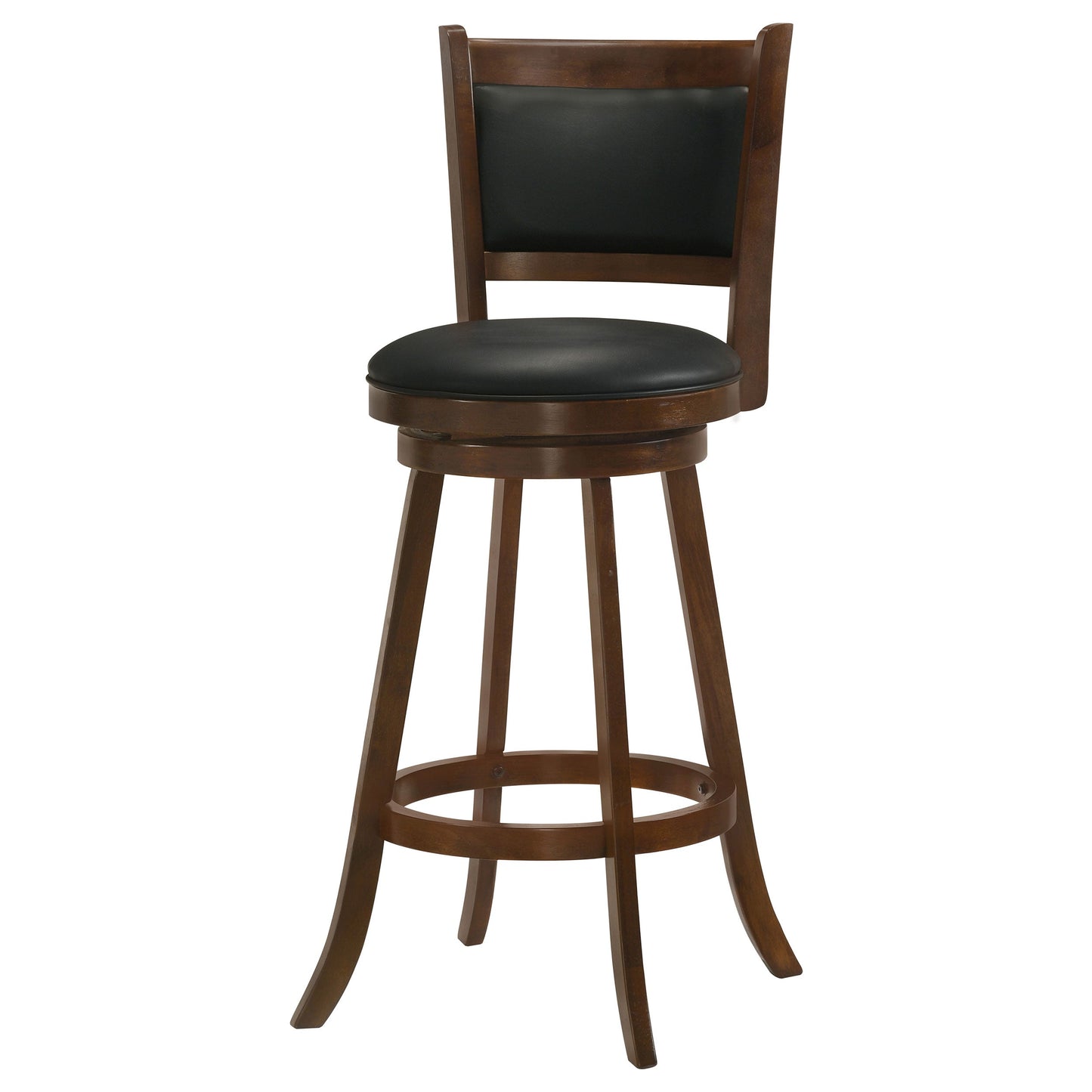 Silla de bar giratoria tapizada Broxton color castaño (juego de 2)