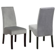 Silla de comedor tapizada Spring Creek color chocolate (juego de 2)
