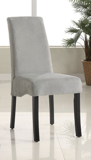 Silla de comedor tapizada Spring Creek color chocolate (juego de 2)