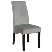 Silla de comedor tapizada Spring Creek color chocolate (juego de 2)