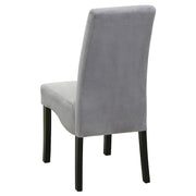 Silla de comedor tapizada Spring Creek color chocolate (juego de 2)