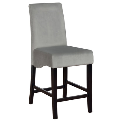 Stanton Grey Velvet Counter Chairs (Set of 2)