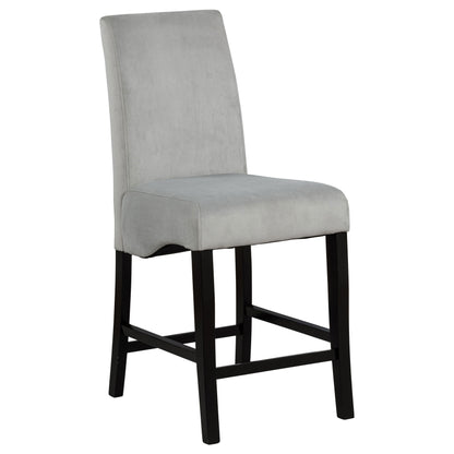 Stanton Velvet Upholstered Counter Chair Grey (Set of 2)
