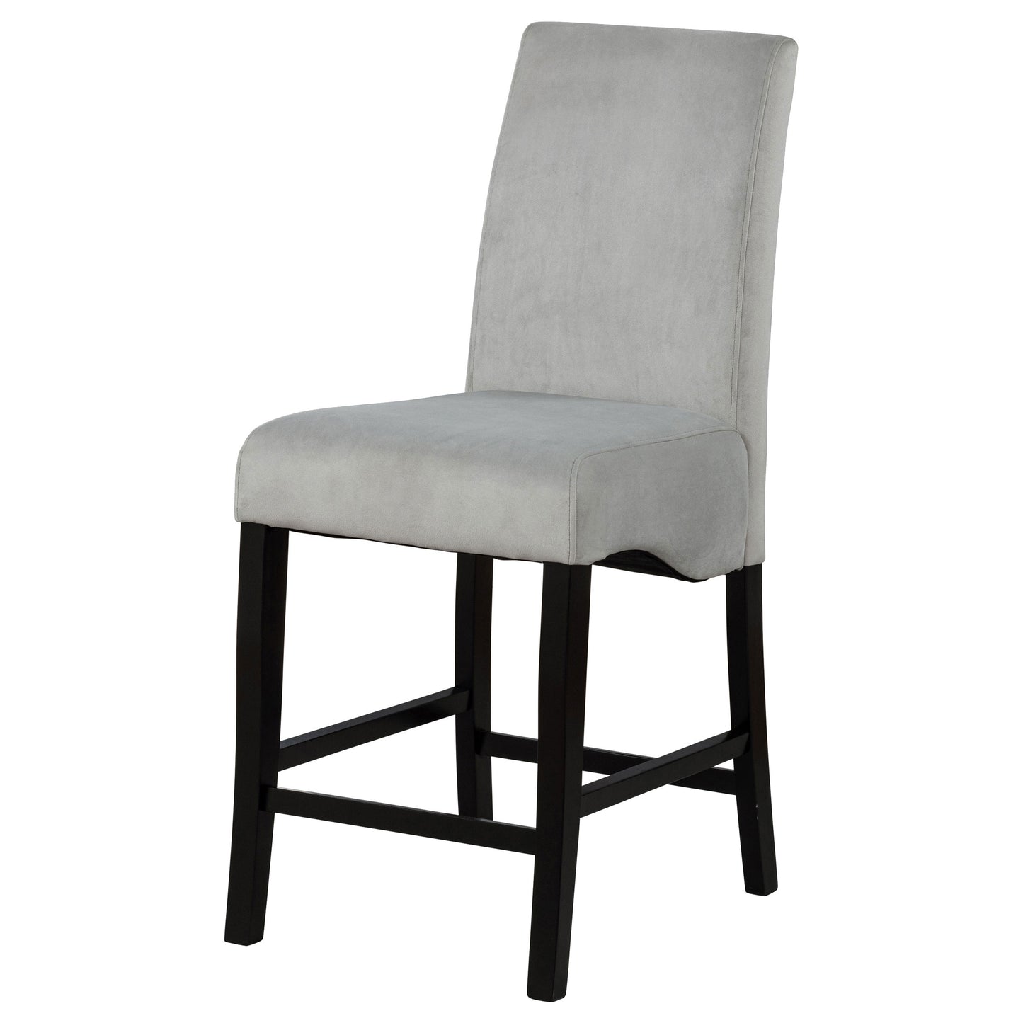 Stanton Velvet Upholstered Counter Chair Grey (Set of 2)