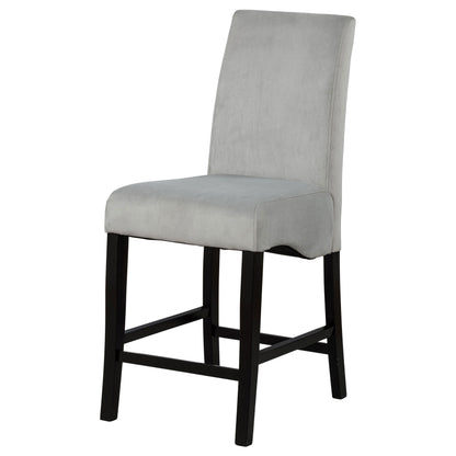 Stanton Velvet Upholstered Counter Chair Grey (Set of 2)