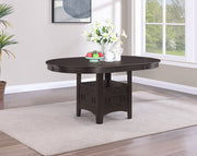 Mesa de comedor extensible Lavon ovalada de 60 pulgadas, color espresso