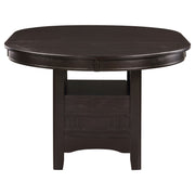 Mesa de comedor extensible Lavon ovalada de 60 pulgadas, color espresso