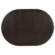 Mesa de comedor extensible Lavon ovalada de 60 pulgadas, color espresso