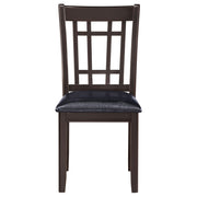 Silla de comedor auxiliar de madera Lavon color espresso (juego de 2)