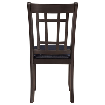 Silla de comedor auxiliar de madera Lavon color espresso (juego de 2)