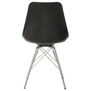 Silla de comedor Juniper de polipropileno negra (juego de 2)