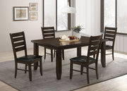 Conjunto de mesa de comedor rectangular Dalila Cappuccino