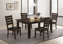 Conjunto de mesa de comedor rectangular Dalila Cappuccino