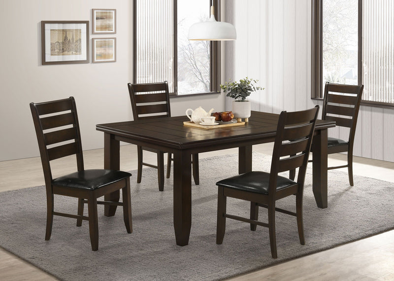 Conjunto de mesa de comedor rectangular Dalila Cappuccino