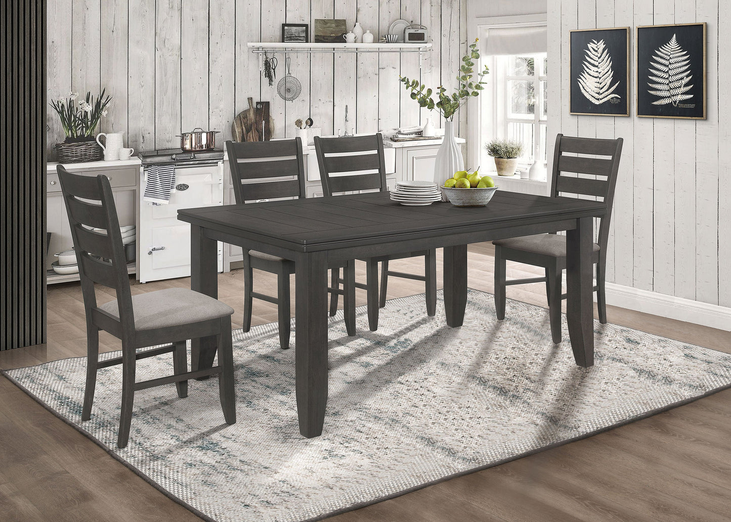 Dalila Rectangular Dining Table Set Cappuccino