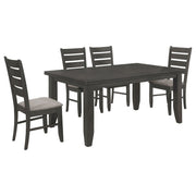 Conjunto de mesa de comedor rectangular Dalila Cappuccino