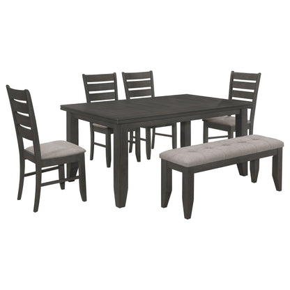 Dalila Rectangular Dining Table Set Cappuccino