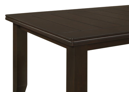Mesa de comedor rectangular de madera Dalila de 66 pulgadas color capuchino
