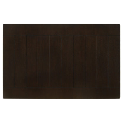 Mesa de comedor rectangular de madera Dalila de 66 pulgadas color capuchino