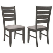 Silla de comedor de madera Dalila color capuchino (juego de 2)