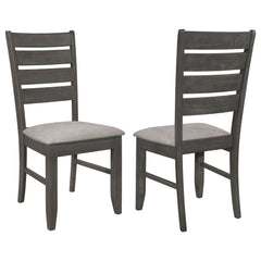Silla de comedor de madera Dalila color capuchino (juego de 2)