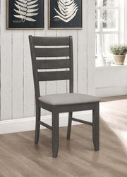 Silla de comedor de madera Dalila color capuchino (juego de 2)