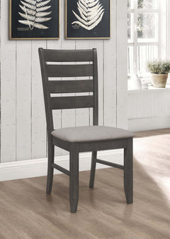 Silla de comedor de madera Dalila color capuchino (juego de 2)