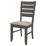 Silla de comedor de madera Dalila color capuchino (juego de 2)