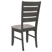 Silla de comedor de madera Dalila color capuchino (juego de 2)